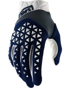 Gloves FF 100% Airmatic Navy/Steel/White