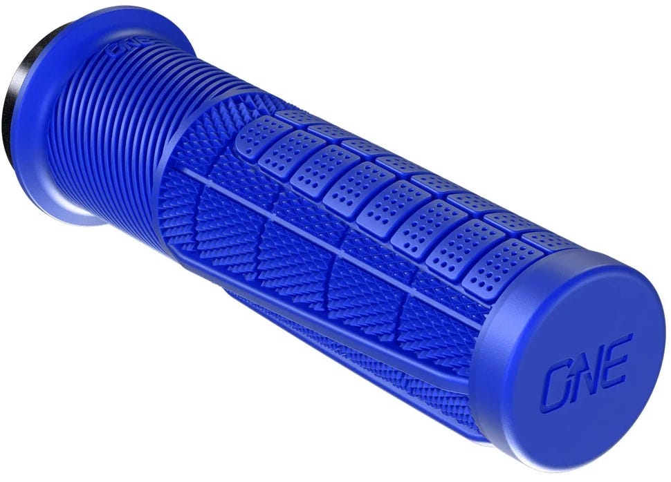 OneUp Components Thick Lock-On Grips Blue