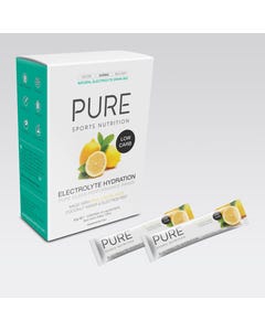 PURE Lemon Low Carb Electrolyte Hydration Powder 10 x 6g