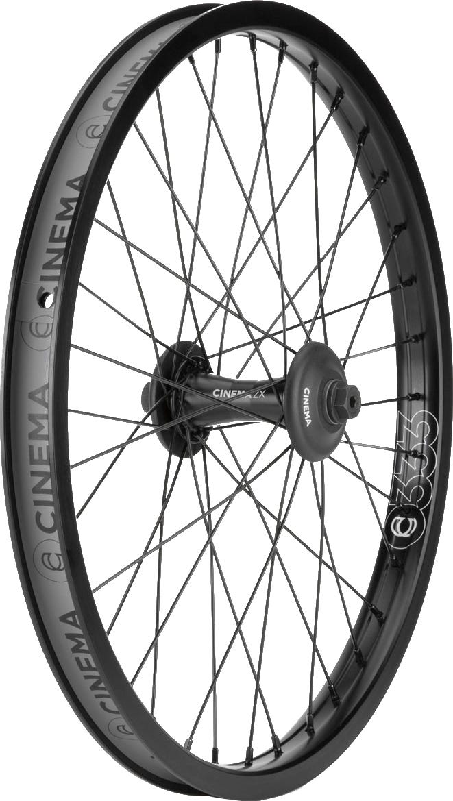 Cinema 333 / ZX Front BMX Wheel 20" Black