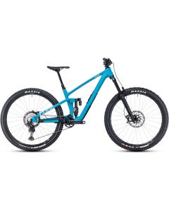 Cube Stereo ONE55 C:62 SLX 29 Full Suspension Mountain Bike Bondi Blue/Grey (2023)
