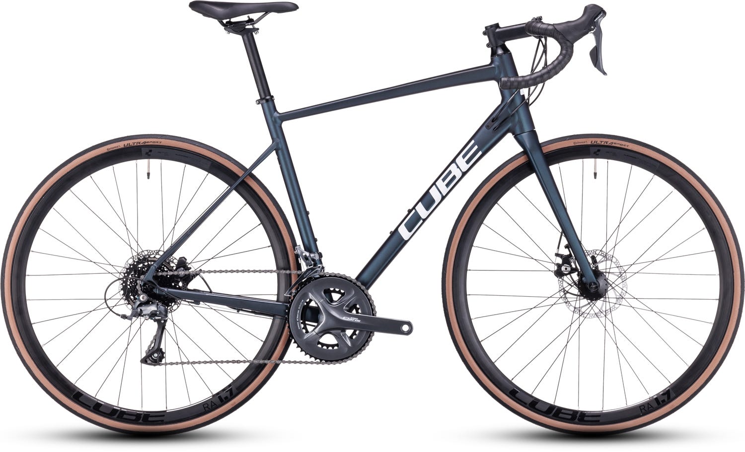Cube Attain Road Bike deepblue'n'white