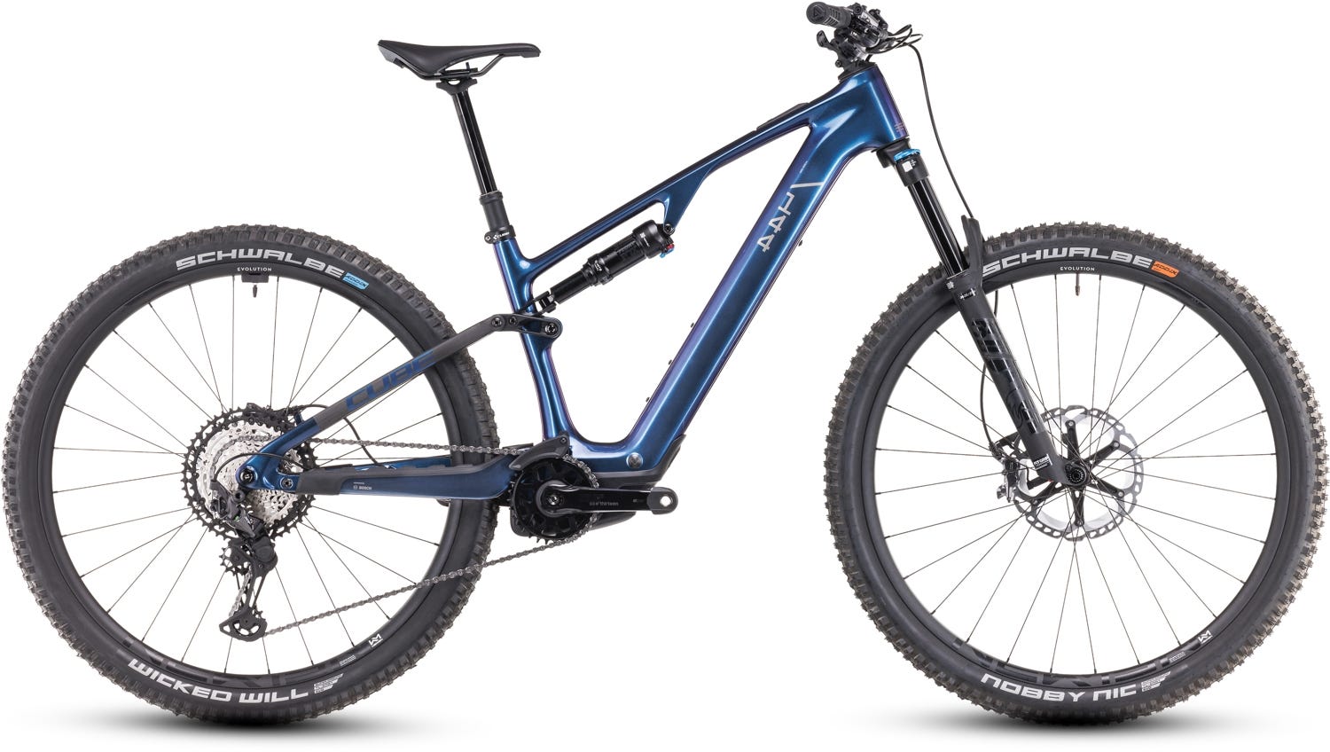 Cube AMS Hybrid ONE44 C:68X SLX 400X 29 Electric Trail Bike Deepcobalt'n'Black