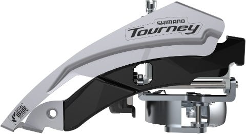 Shimano FD-TY601-L6 Front Derailleur Tourney Top Swing Dual Pull for 48T 66-69 3 x 6/7/8 Speed