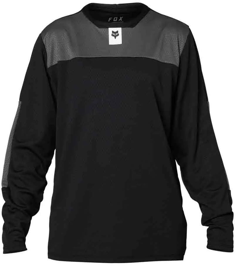 Fox Defend Youth Long Sleeve Jersey Black 2023