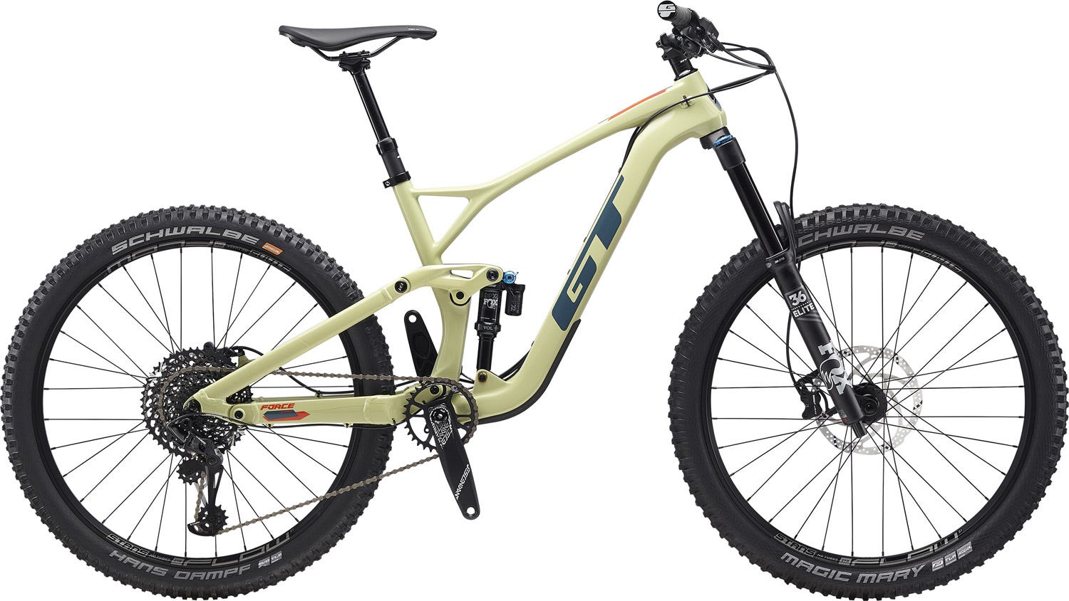 GT Force Carbon Expert 27.5 Mountain Bike Gloss Moss Green