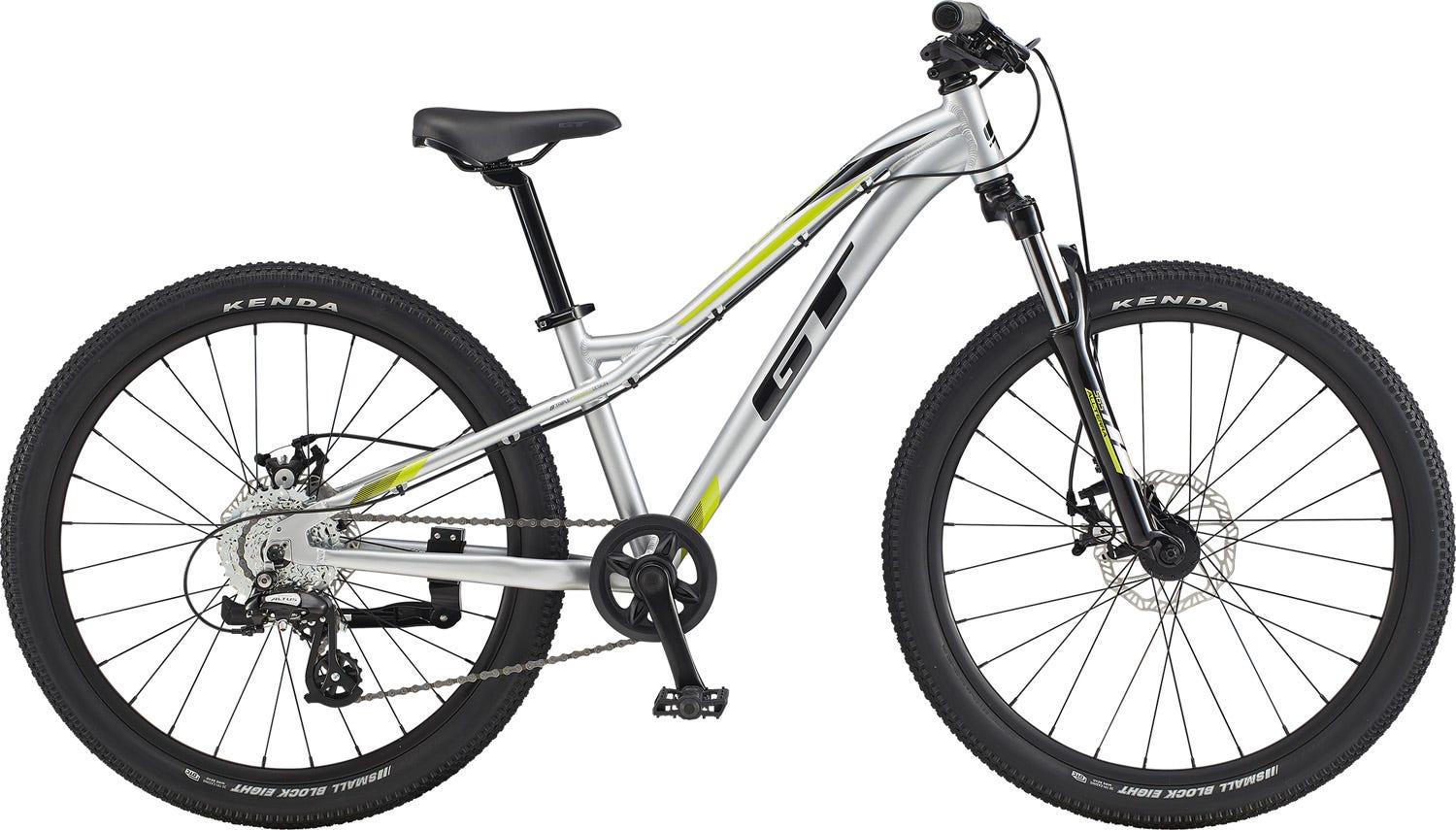 GT Stomper Ace 24 Kids Mountain Bike Gloss Silver 2020