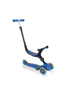 Globber Go Up Foldable Plus Lights 3-Wheel Kids Scooter Blue (Light Up Wheels)
