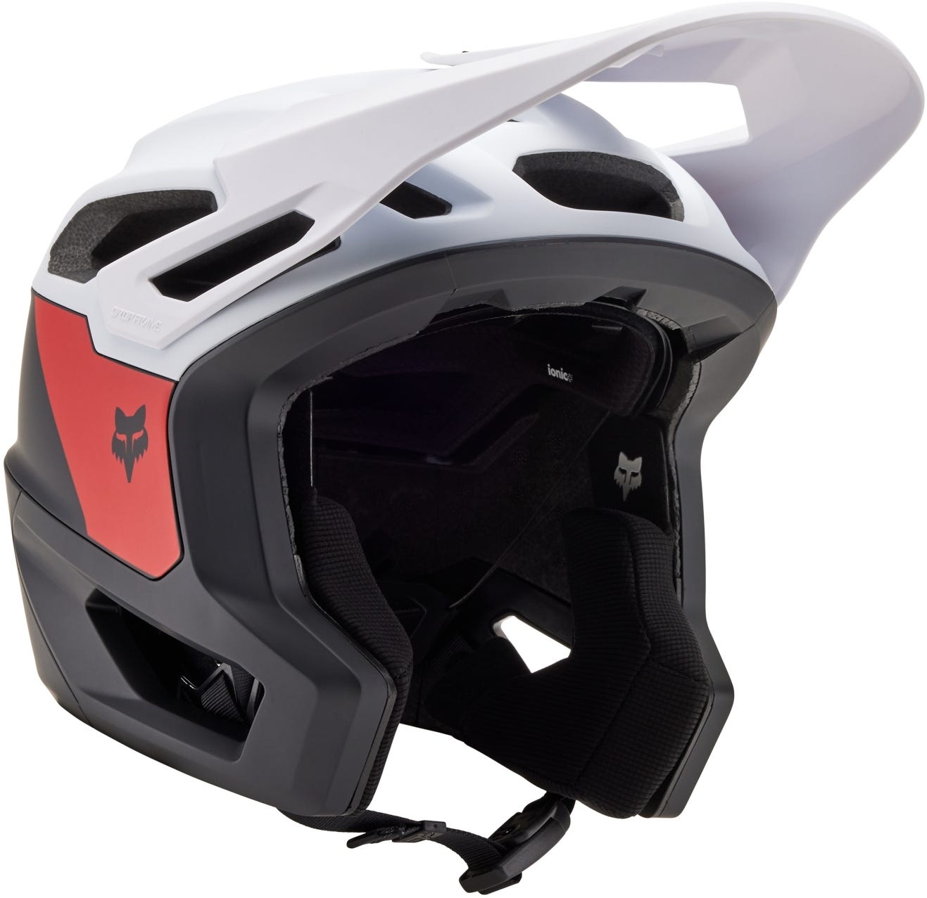 FOX Dropframe Pro MTB Helmet Black/White 2024