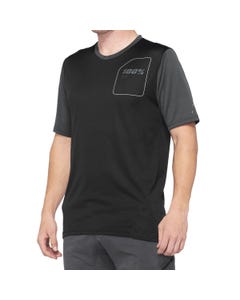 100% Ridecamp Short Sleeve Jersey Black/Charcoal