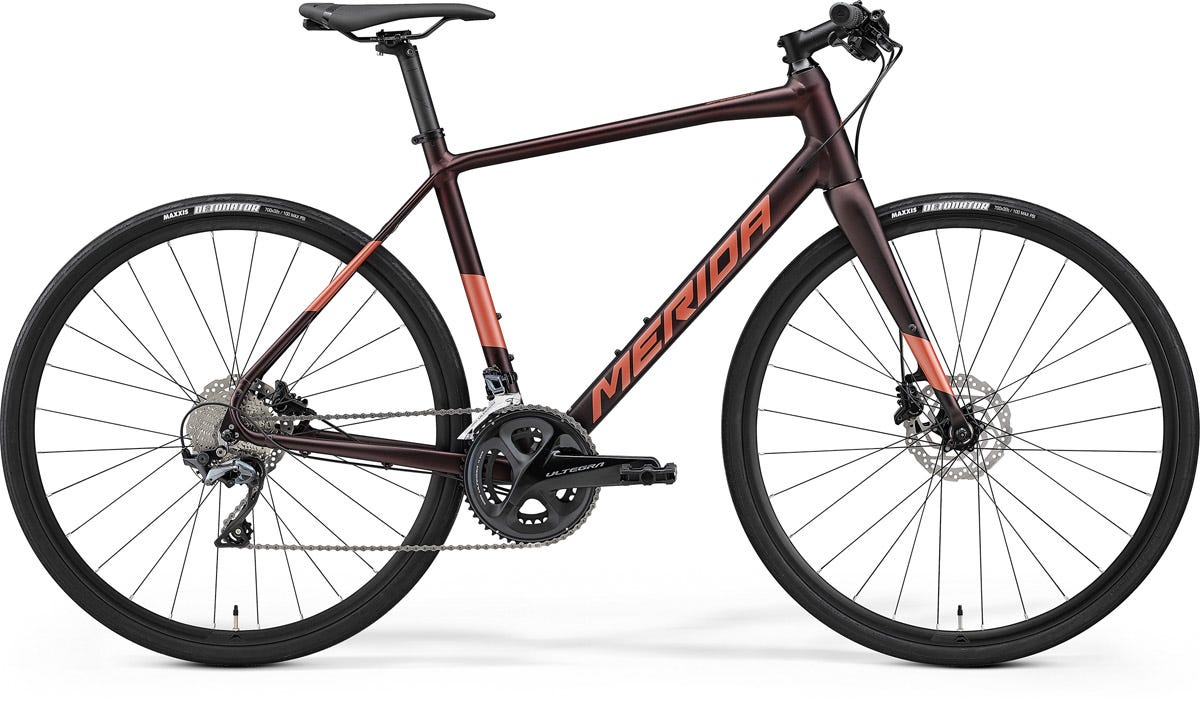 Merida Speeder 900 Flat Bar Road Bike Matt Burgundy Red Silver