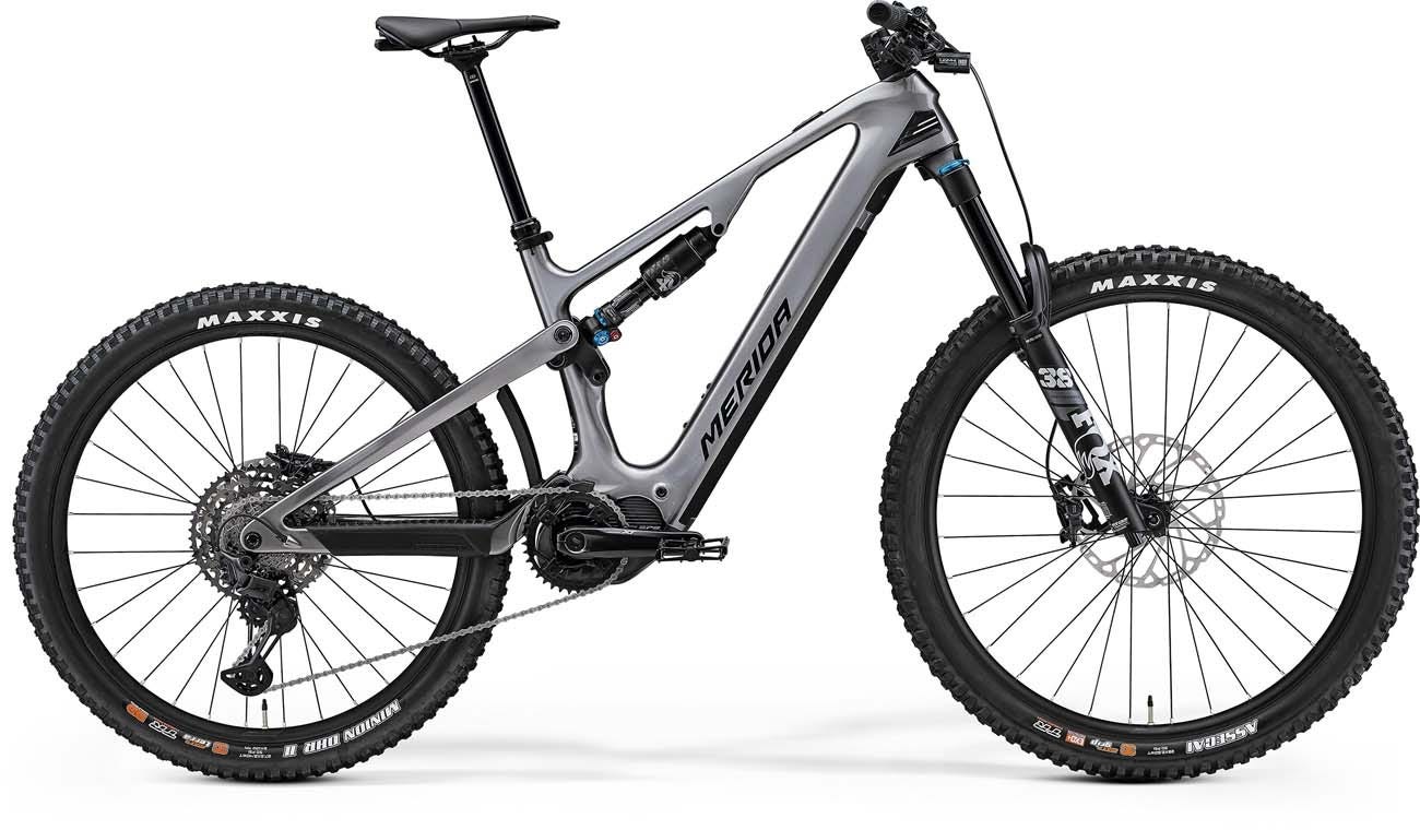 Merida eOne Sixty 7000 Dual Suspension Electric Mountain Bike Gunmetal Grey (Black)