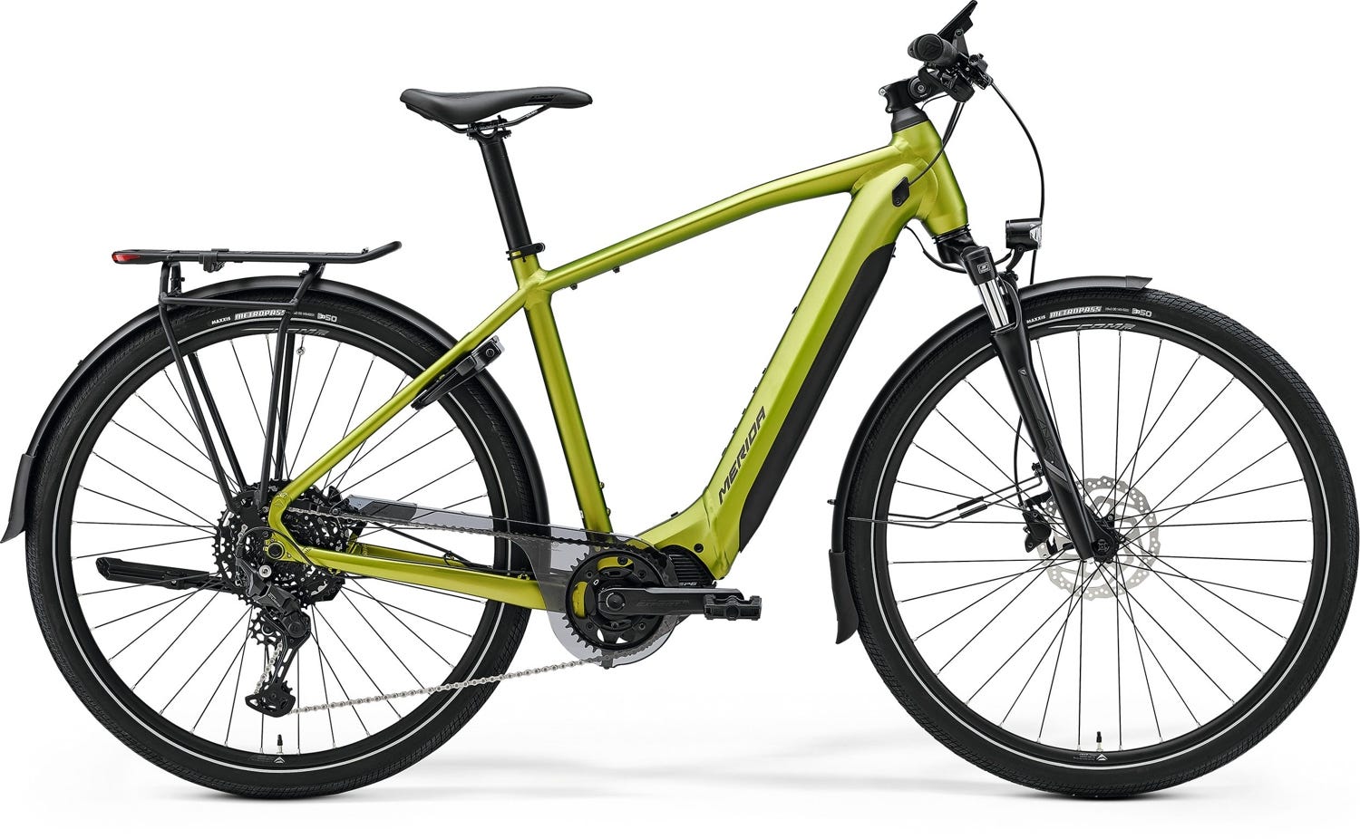 Merida eSpresso 500 EQ Electric Hybrid Bike 630Wh Battery Matte Green/Black