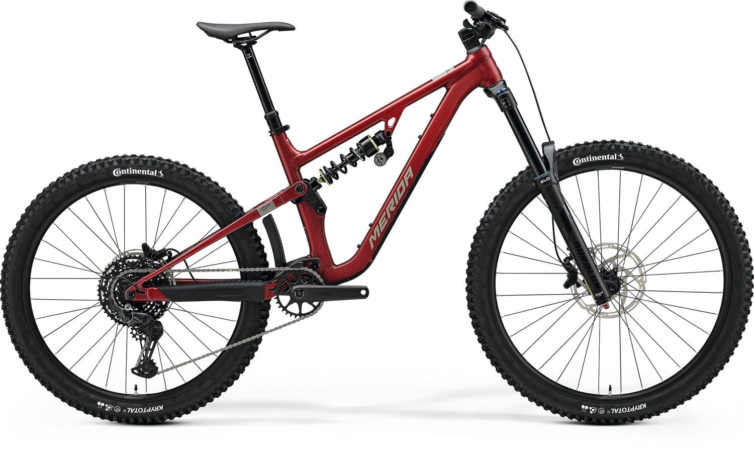 Merida One-Sixty FR 400 Enduro Bike Silk Dark Strawberry-Grey/Black