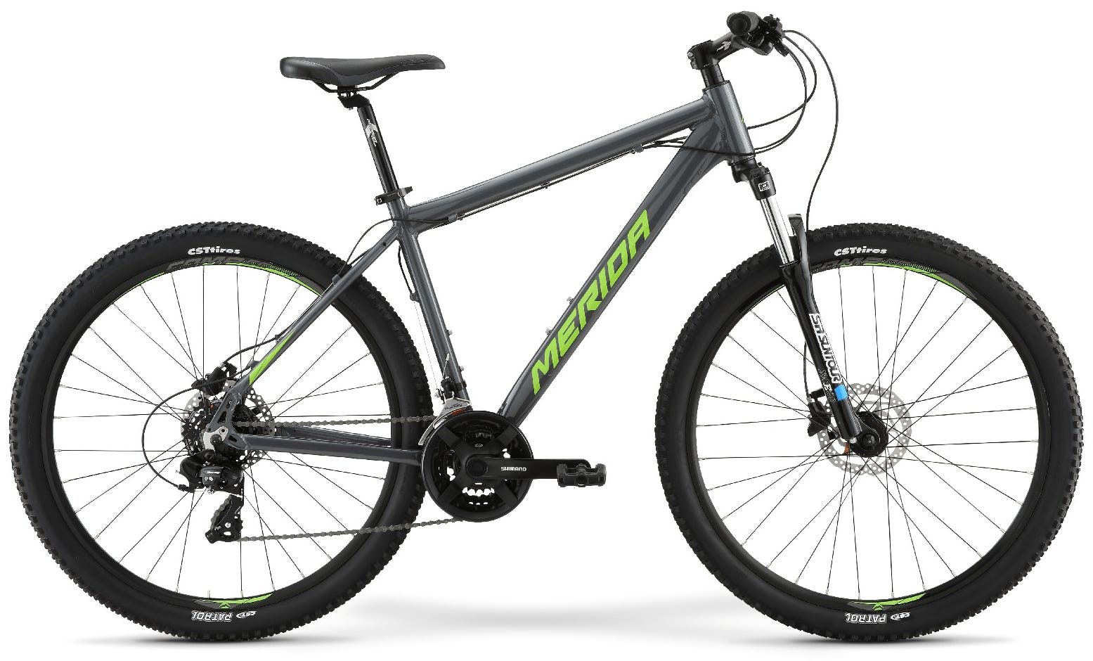Merida Big Seven 10 D Mountain Bike Anthracite Green Silver