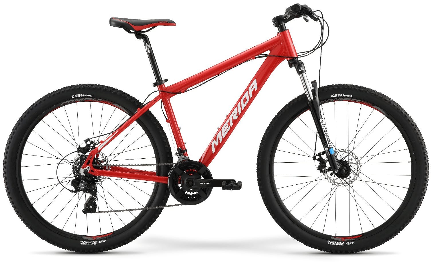 Red and hotsell white mountain bike