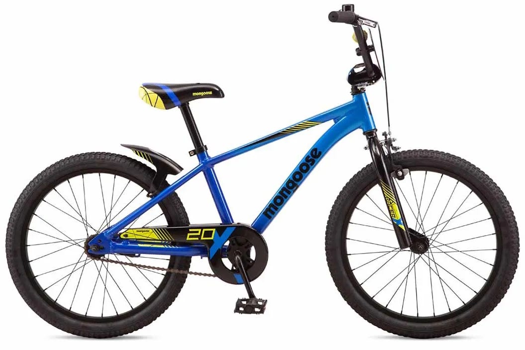 Mongoose Racer X 20 Kids Bike Blue