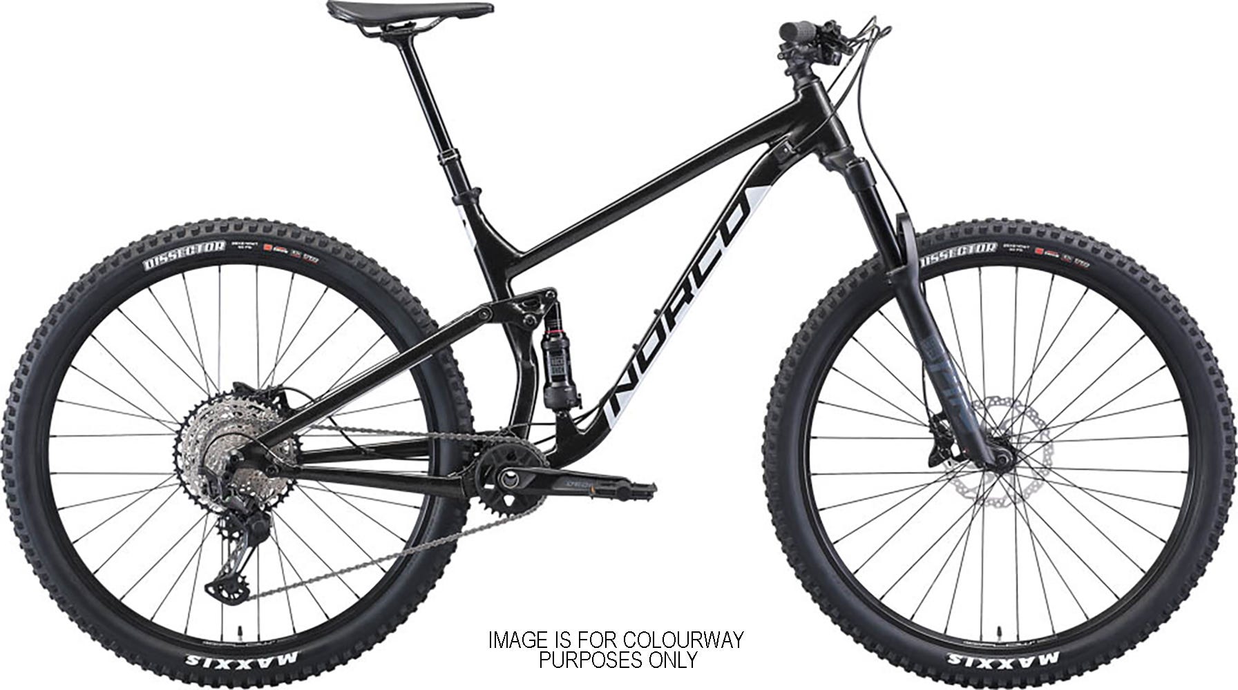 Norco Fluid FS 1 29 Mountain Bike Black Silver
