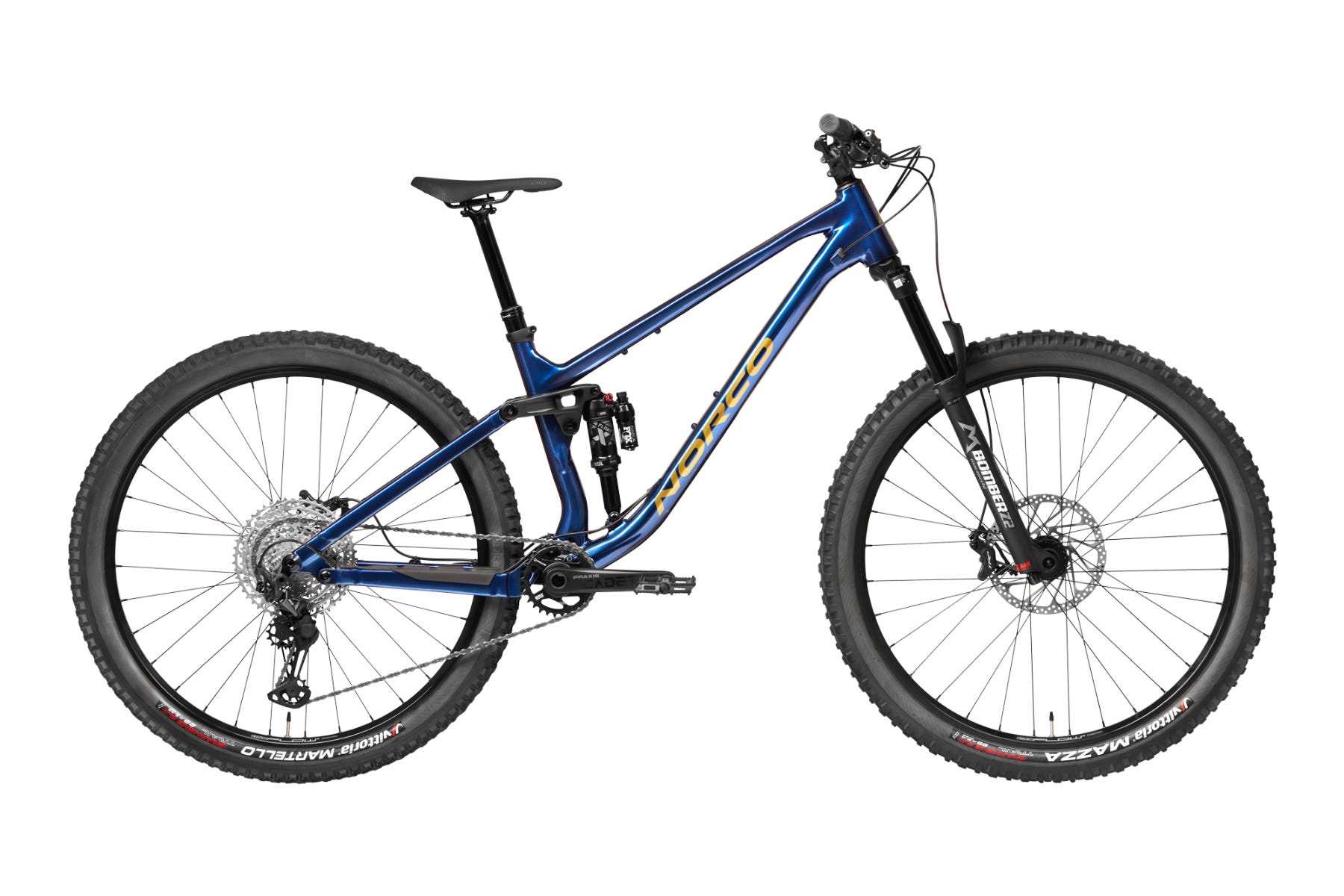 Norco Fluid FS 2 Dual Suspension Mountain Bike Blue Copper