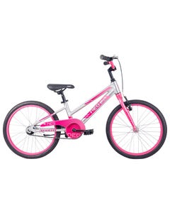 Neo Kids Bike 20 Silver with Pink Dark Pink Fade (2021)