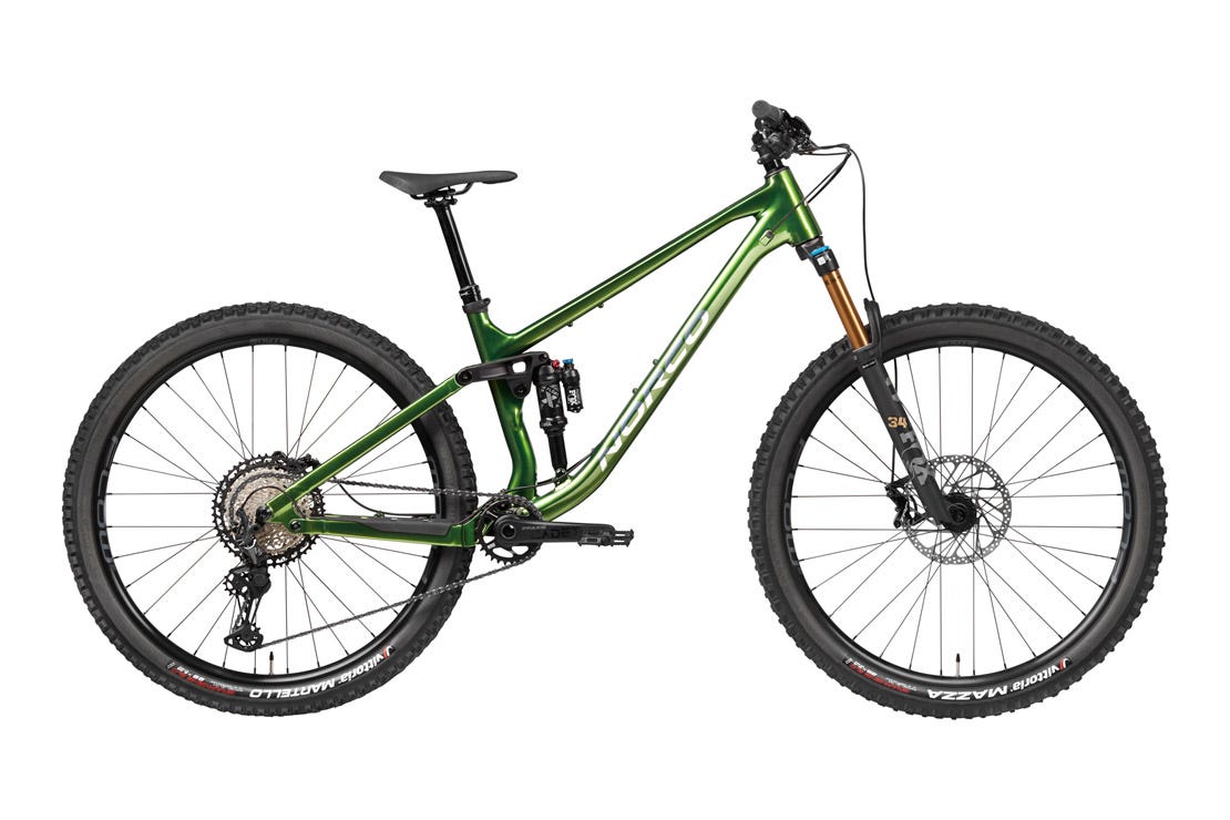 Norco Fluid FS 1 Dual Suspension Mountain Bike Green Grey