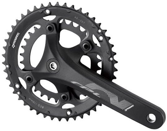 Prowheel Junior RPL-521 Crankset 140mm 48-32T 8/9s Black