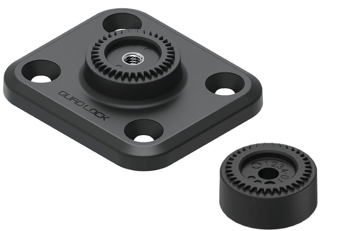 Quad Lock 360 Base-Flat Rectangle 4 Hole