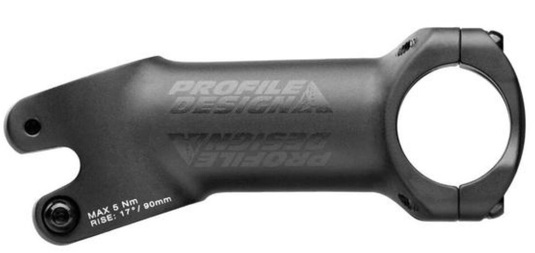 Profile Design 1/Seventeen Stem 17 Deg 31.8 x 80mm Black
