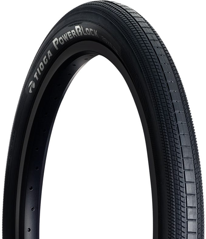 Tioga Powerblock BMX Tyre 20 x 1 3/8" Black