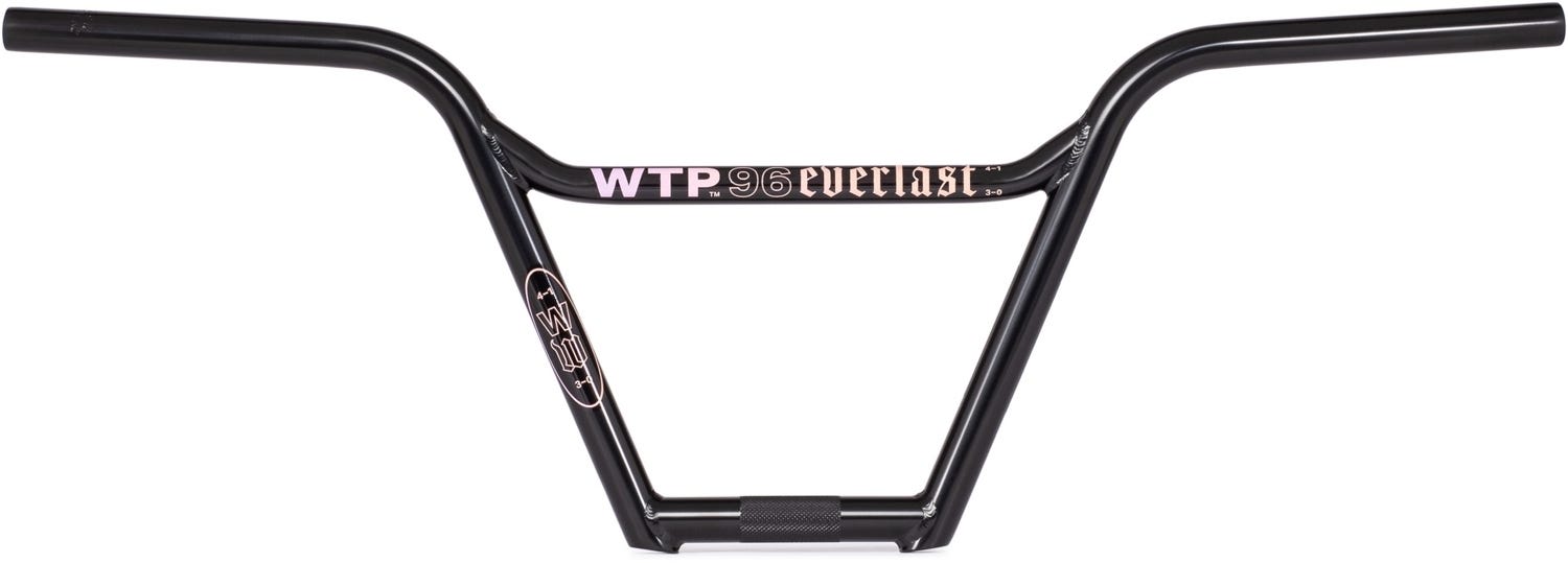 WTP Everlast BMX Handlebar 29.6 x 9.35" Rise 22.2mm Clamp Black