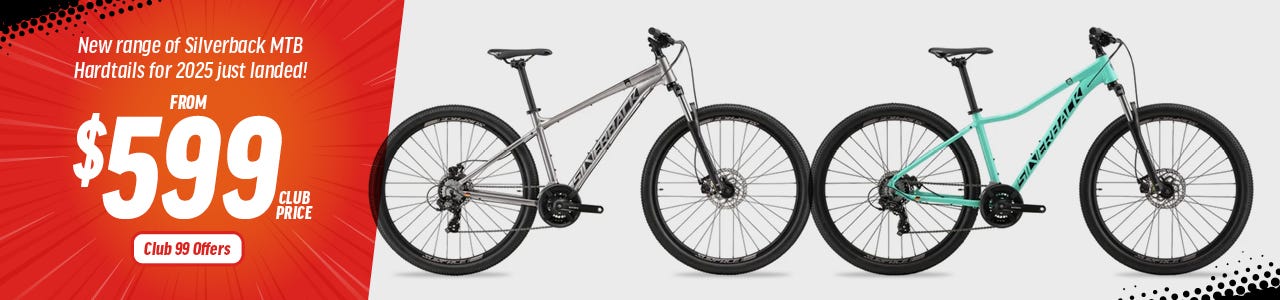 New range of Silverback MTB Hardtails for 2025 just landed! From $599 Club Price