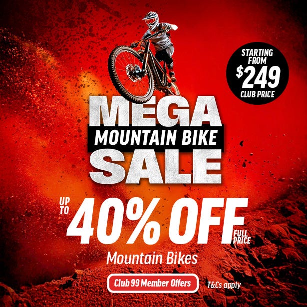 Up to 40% Off Full Price Mountain Bikes