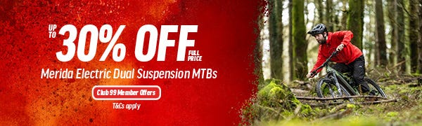 Up to 30% Off Full Price Merida Electric Dual Suspension MTBs