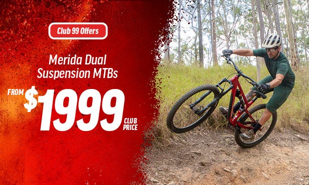 Merida Dual Suspension MTB From $1999 Club Price