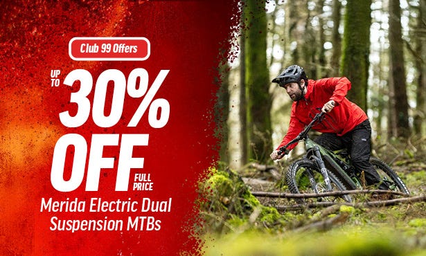 Up to 30% Off Full Price Merida Electric Dual Suspension MTBs