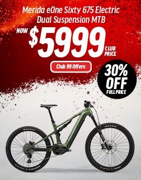 30% Off Full Price Merida eOne Sixty 675 Electric Dual Suspension MTB 