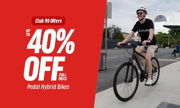 Up To 40% Off Full Price Pedal Hybrid Bikes