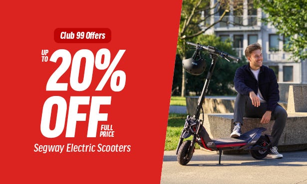 20% Off Full Price Segway Electric Scooters