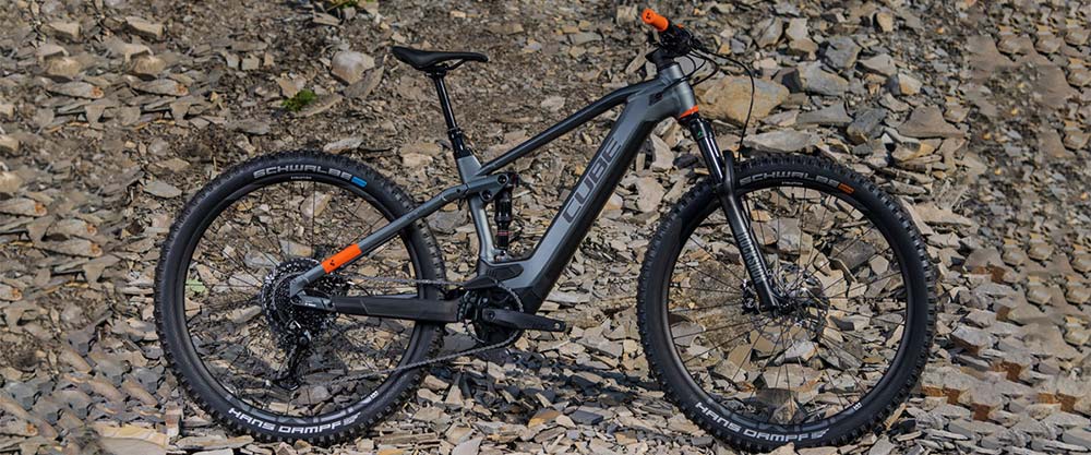 Cube electric dual suspension mountain bike