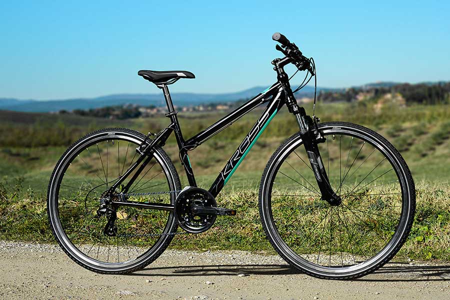 Kross Evado 2.0 700c Hybrid Bike Black/Blue (2020)