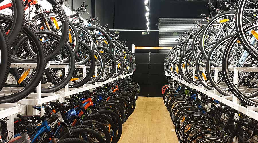 99 Bikes Lidcombe in store bikes storage